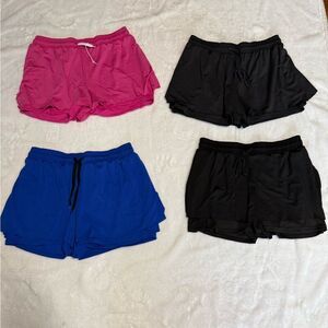 Women’s Athletic Shorts - Set of 4